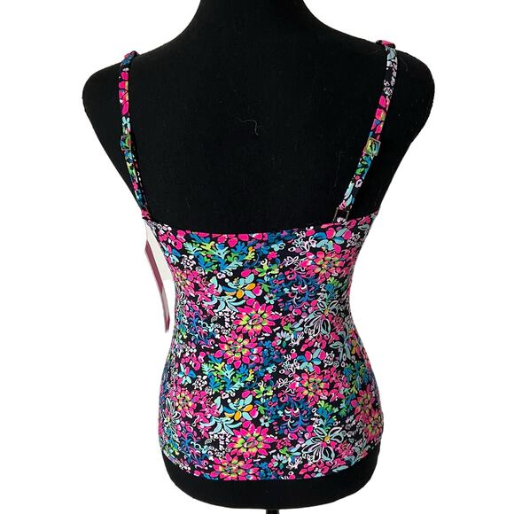 Lilly Pulitzer Brenta Tankini Top 2 Women’s Multicolor Feeling Fintastic 005387 - Picture 3 of 6